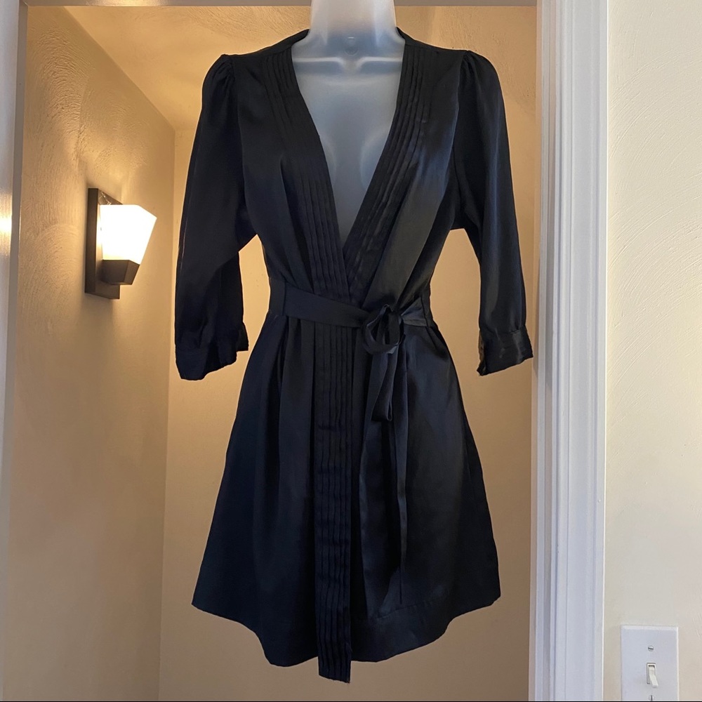 Black silky Victoria’s Secret robe